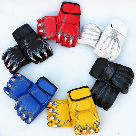 Half Finger Sanda Training With Boxing Gloves