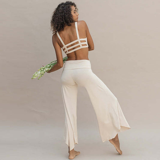 Yoga Suit Backless Spaghetti Straps Backless Bra