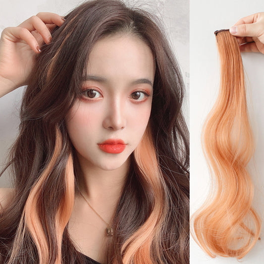 Curly Hair Hanging Ears, Hair Extension, Highlighting, Long Hair, Popular Color Wig