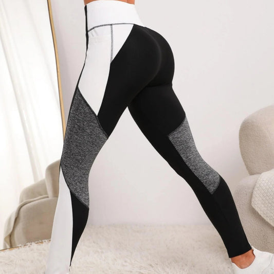 Yoga Pants European And American Stitching Running Pants Women